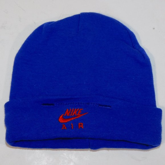 Nike Air Baby 0-6 Months Hat Blue Orange - Picture 1 of 5